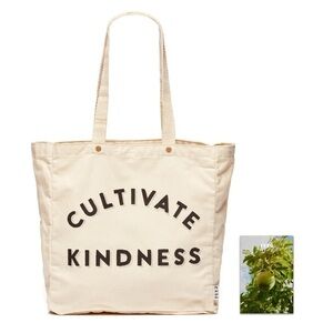 FEED Projects Cultivate Kindness Carryall Tote Canvas Bag NWT